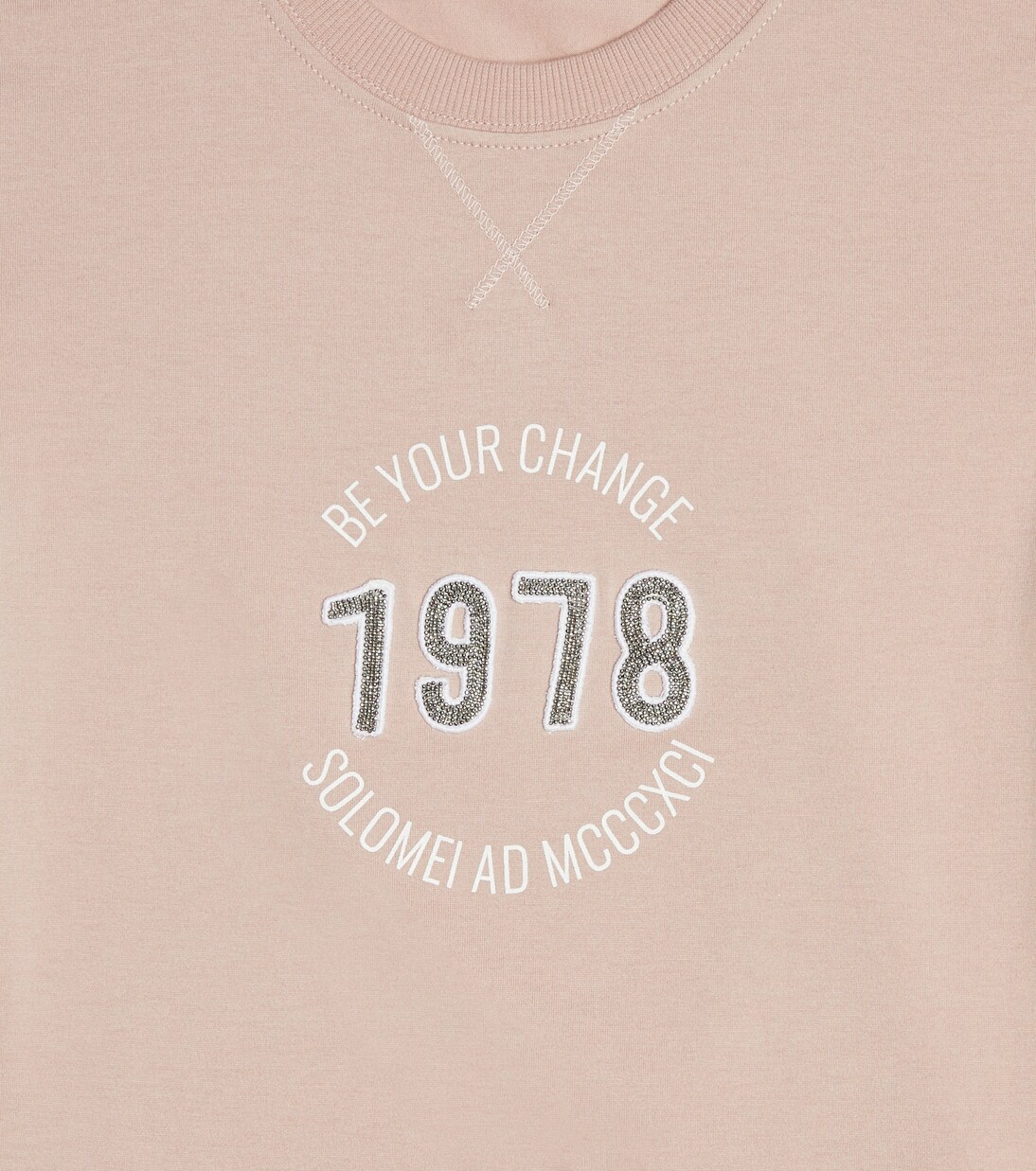 Embellished cotton T-shirt | Brunello Cucinelli Kids