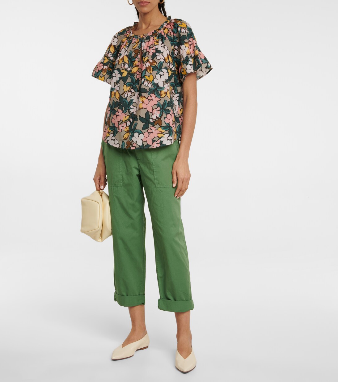 Top Lucy in cotone con stampa floreale | Velvet