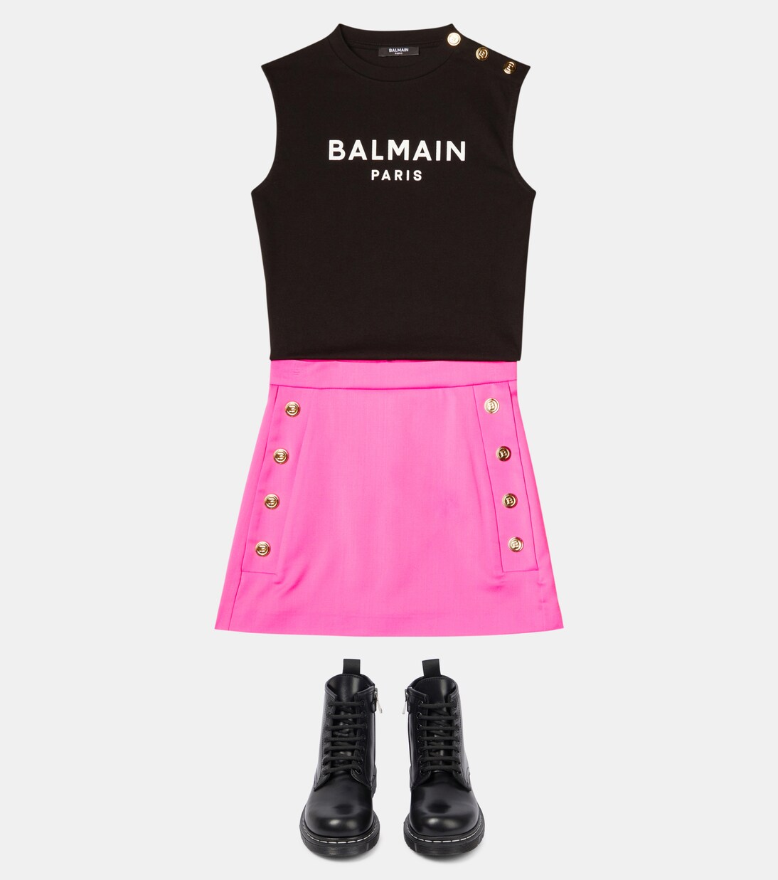 Jupe en laine vierge | Balmain Kids