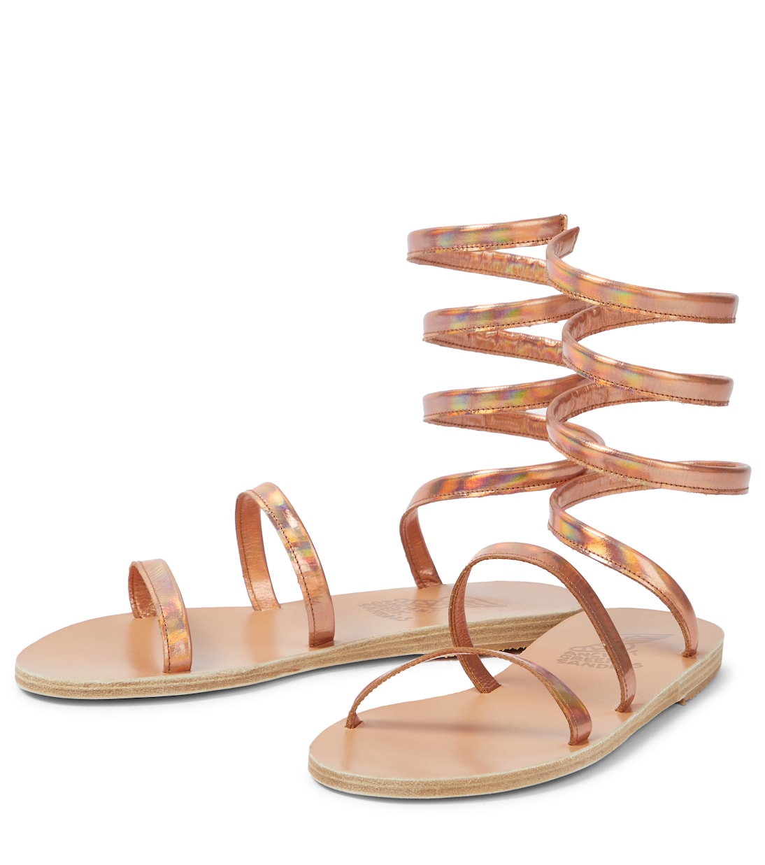 Sandalen Ofis aus Metallic-Leder | Ancient Greek Sandals
