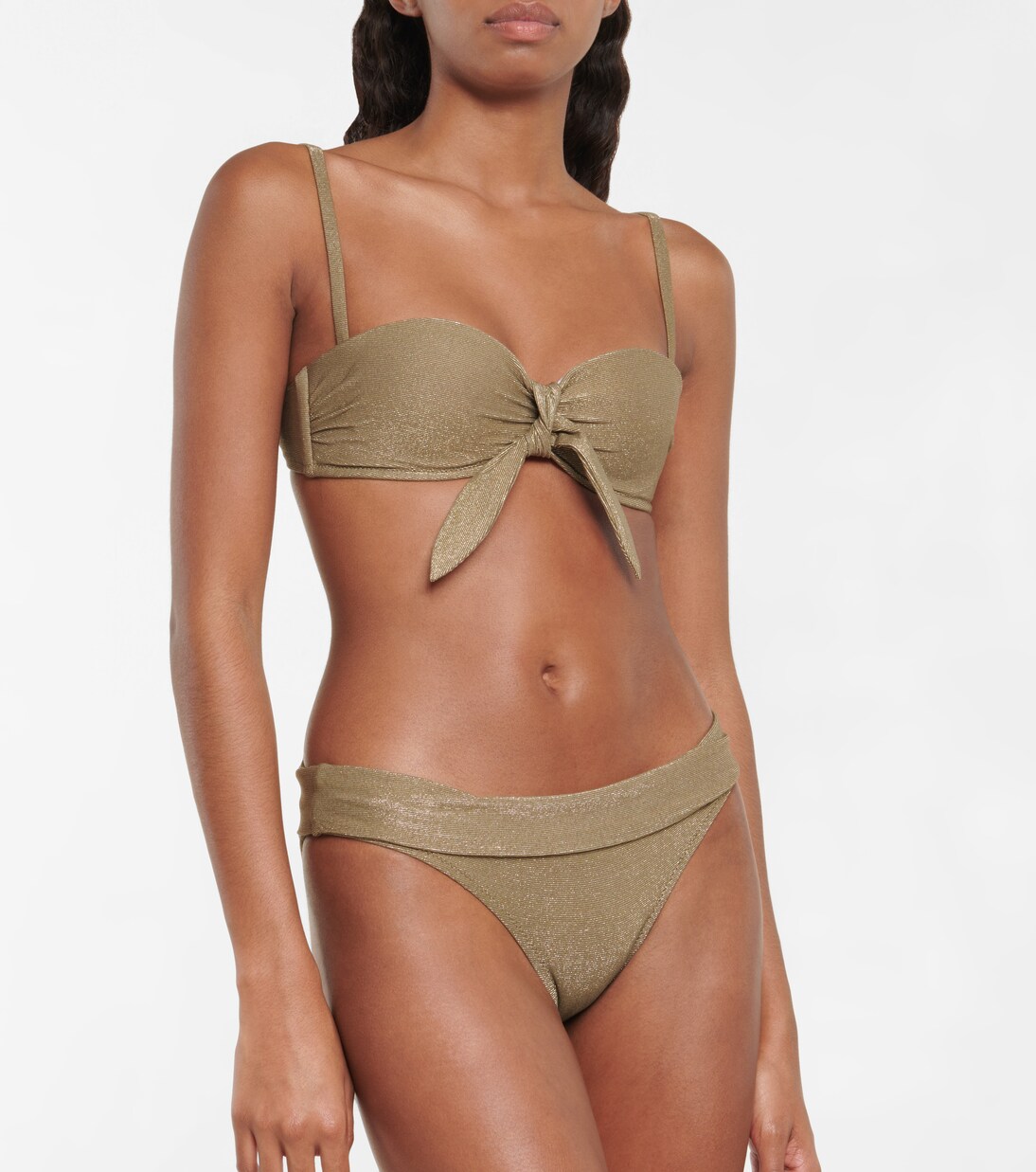 Culotte de bikini Ecuador métallisé | Heidi Klein