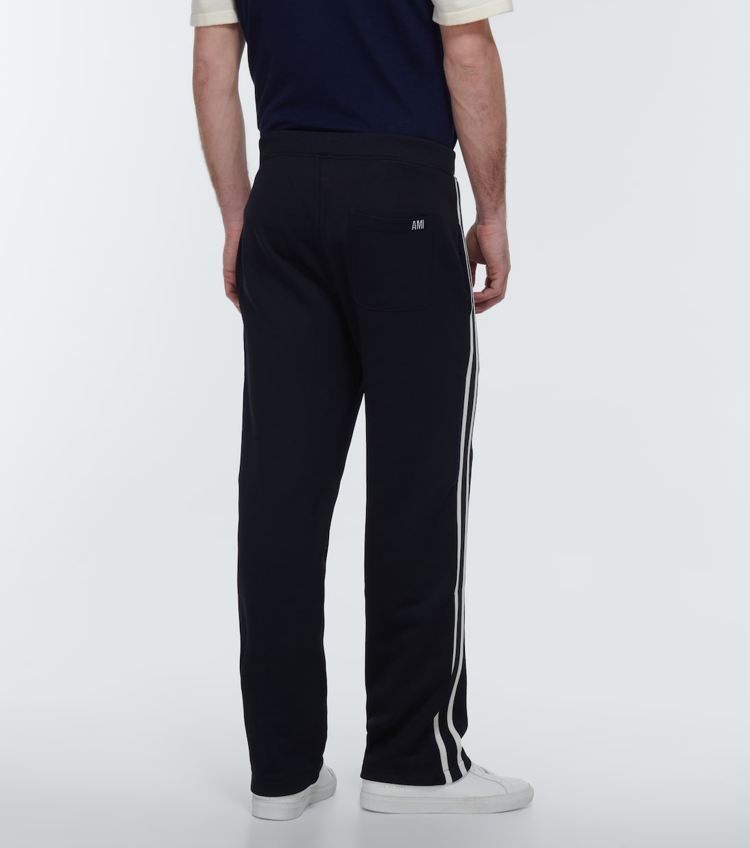 بنطلون رياضي بخطوط | Ami Paris