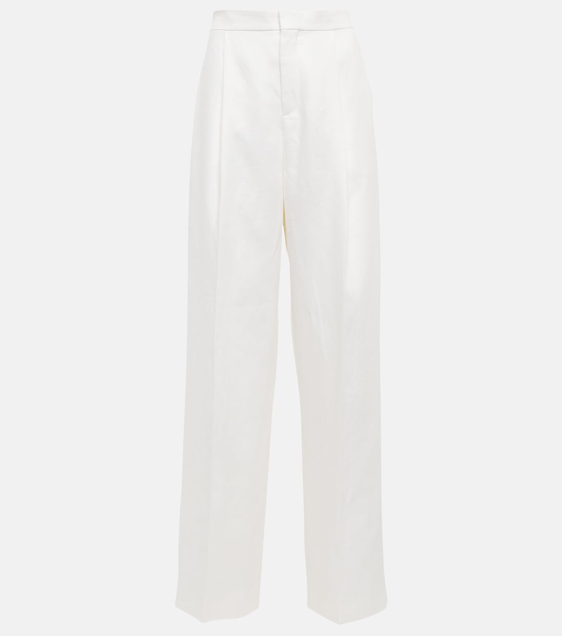 Gerade Mid-Rise-Hose aus Leinen | Chloé