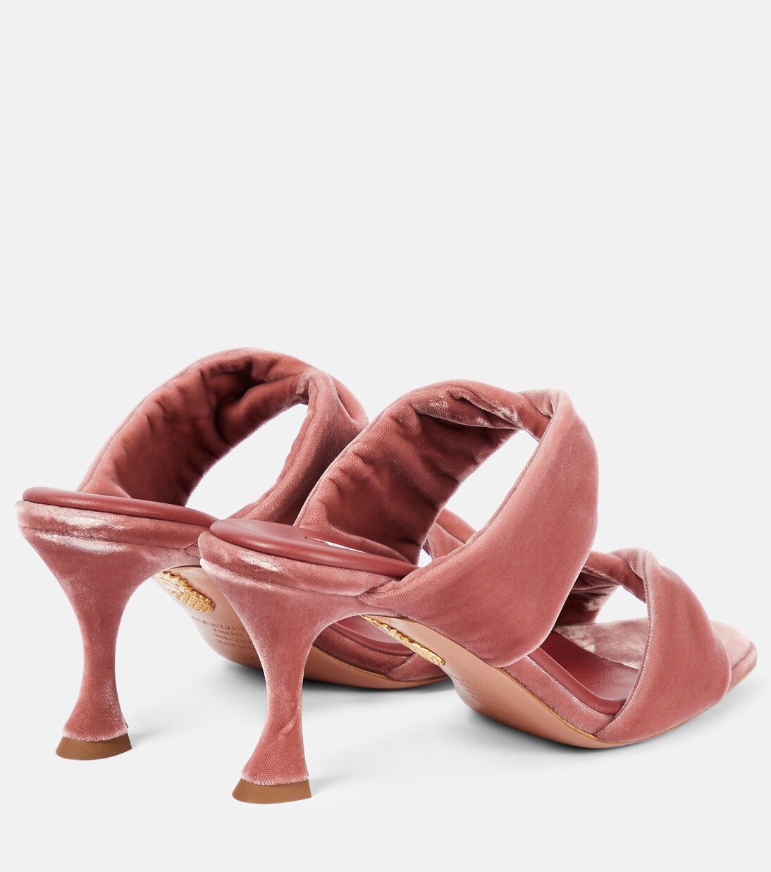 Sandalen Twist 95 aus Samt | Aquazzura