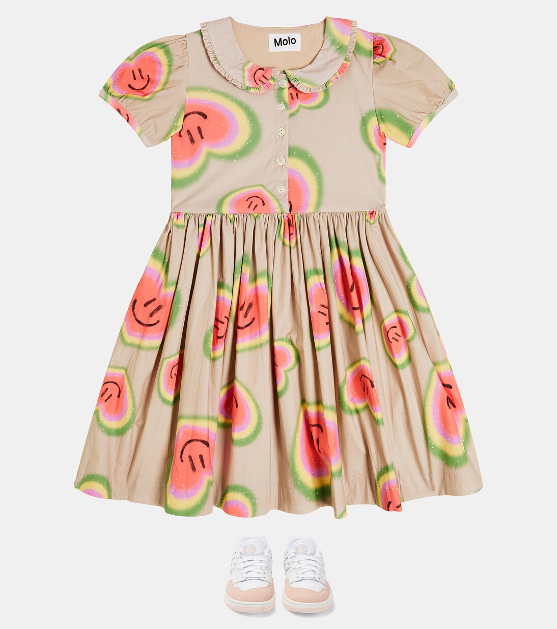 Cady printed poplin dress | Molo