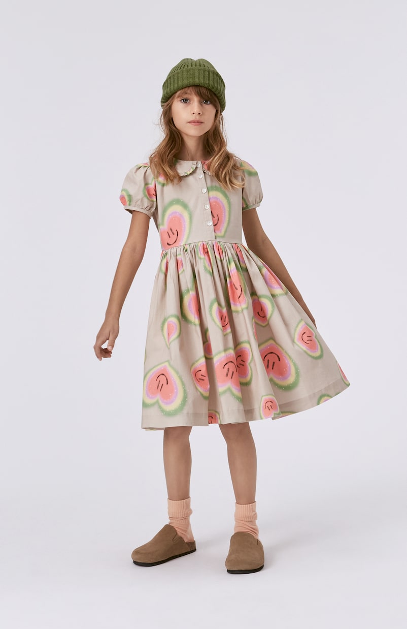 Cady printed poplin dress | Molo