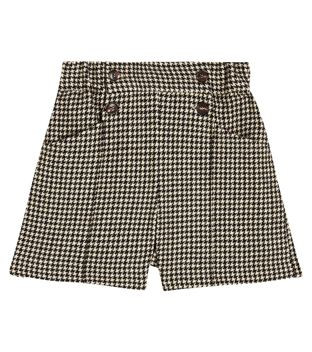 Diplome houndstooth wool-blend shorts | Bonpoint