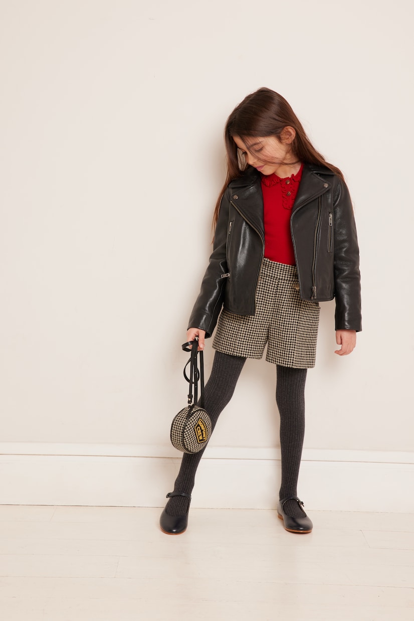 Diplome houndstooth wool-blend shorts | Bonpoint