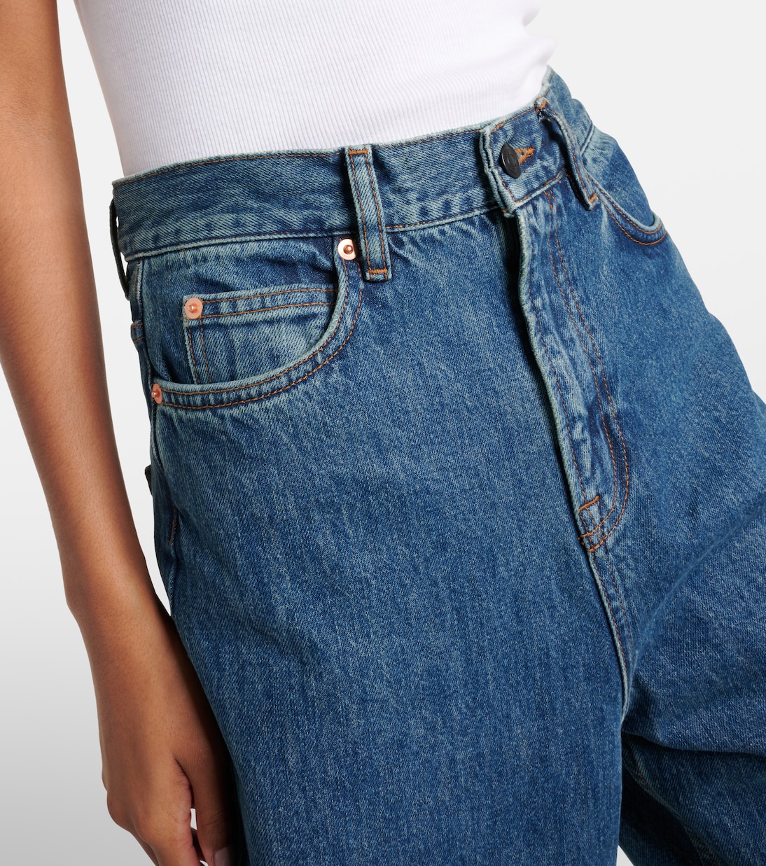 High-Rise Straight Jeans | Wardrobe.NYC