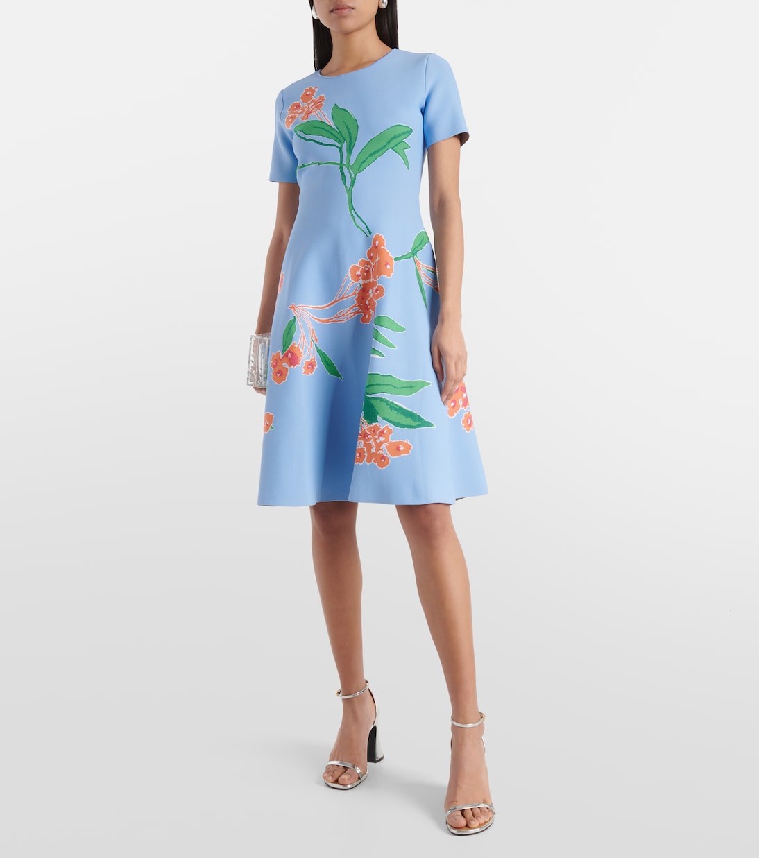 Robe midi à fleurs | Carolina Herrera