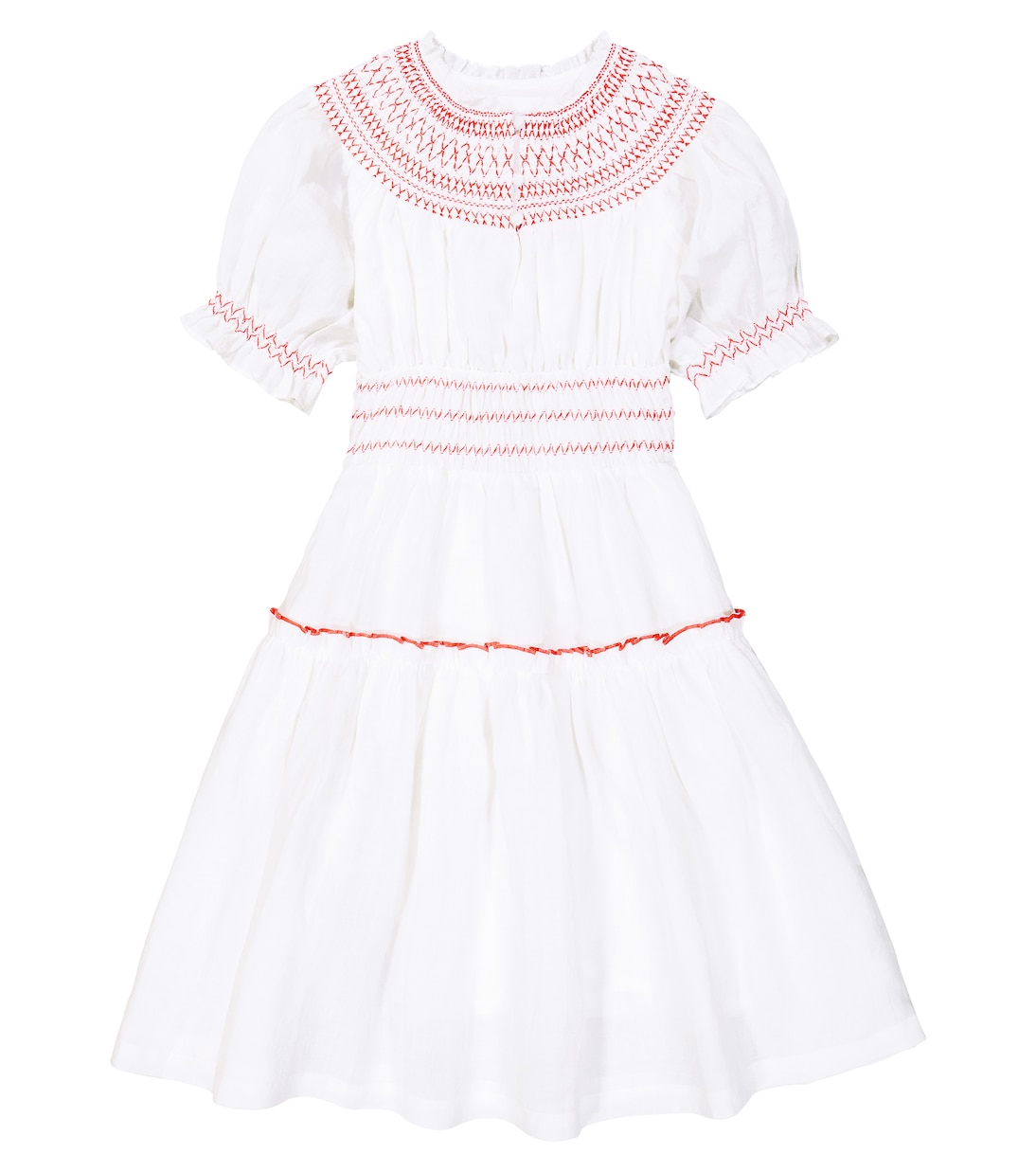 Evelina embroidered cotton dress | C'era Una Volta