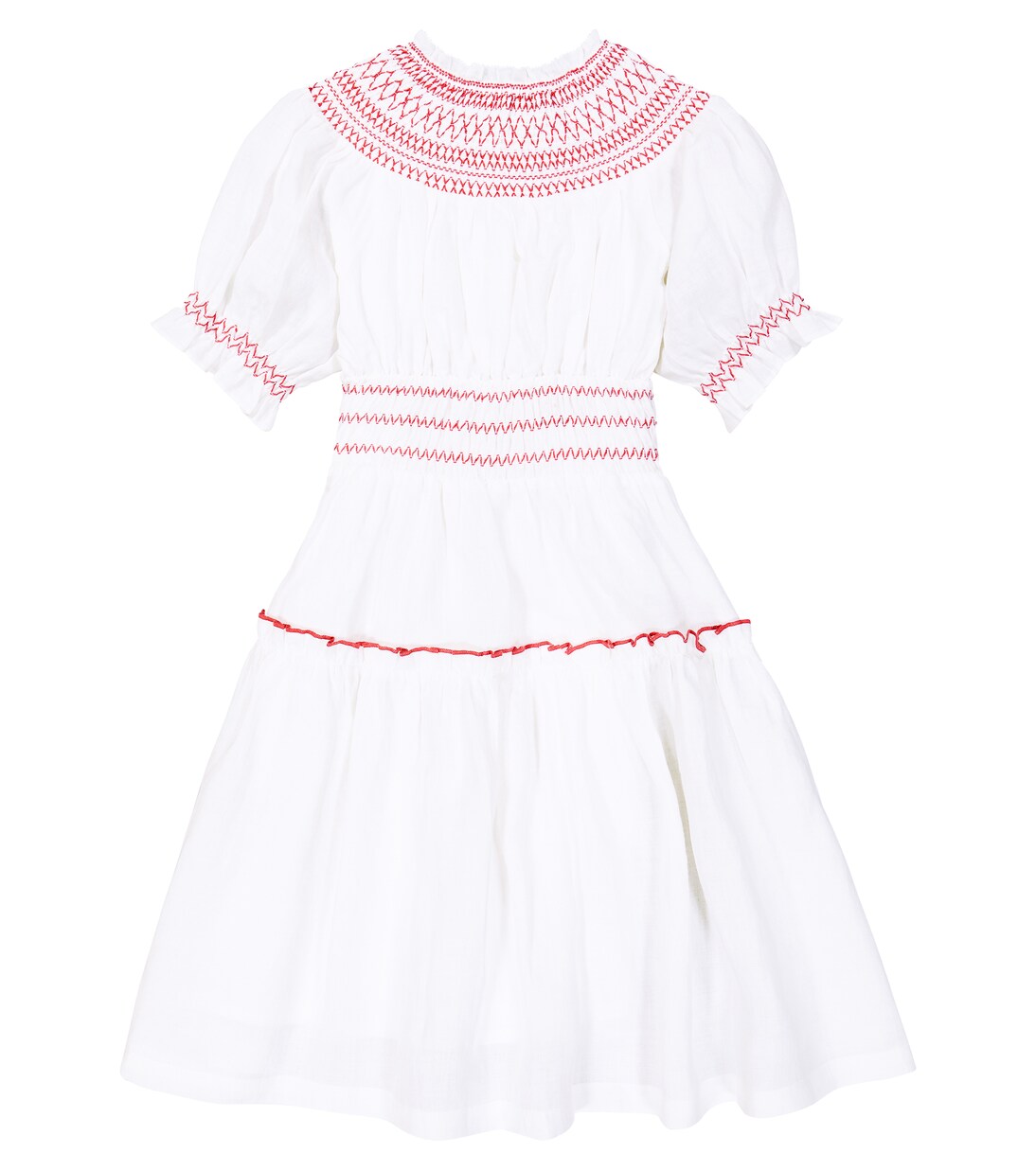 Evelina embroidered cotton dress | C'era Una Volta