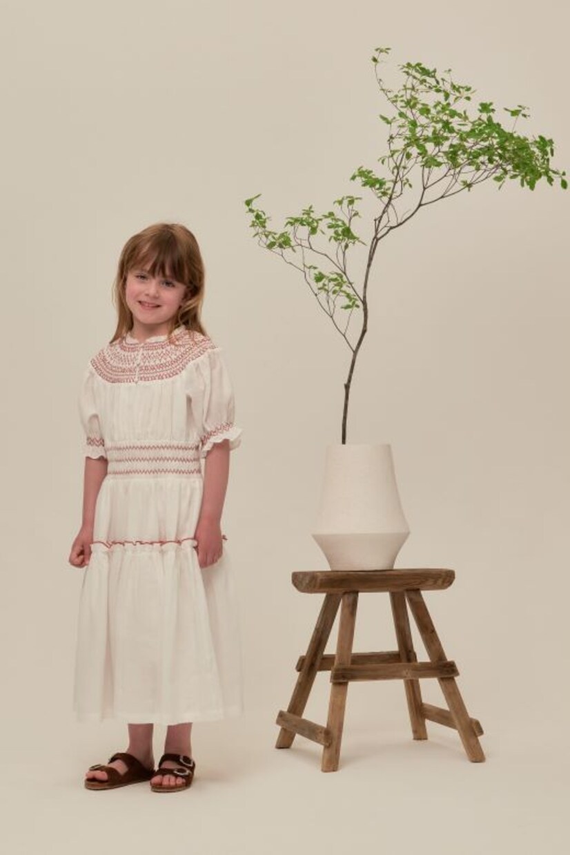 Evelina embroidered cotton dress | C'era Una Volta