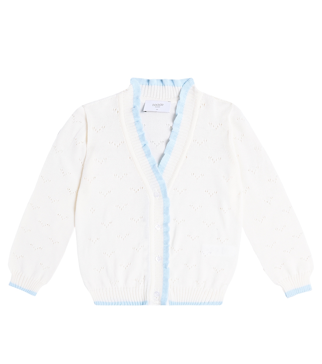 Embroidered cotton cardigan  | Paade Mode