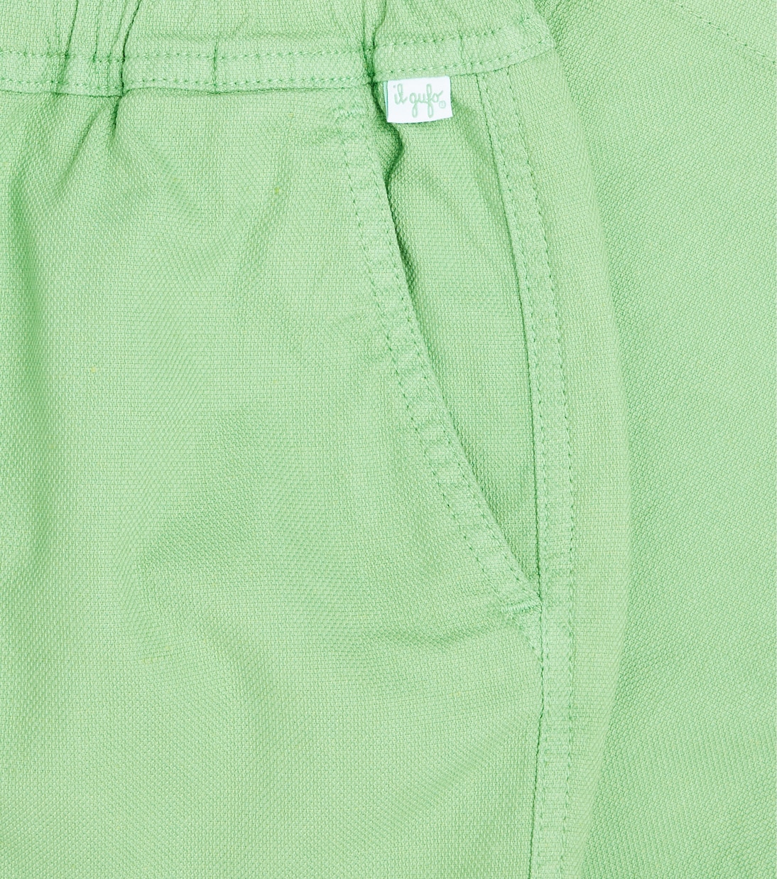 Cotton and linen-blend straight pants | Il Gufo