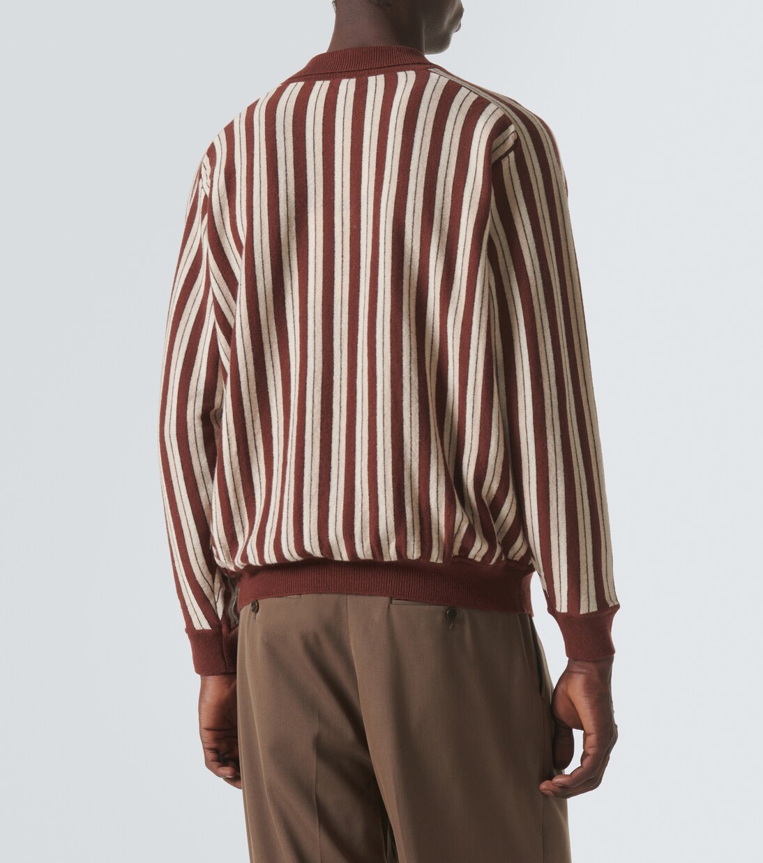 Polo Hogan Stripe en laine et cachemire | Bode