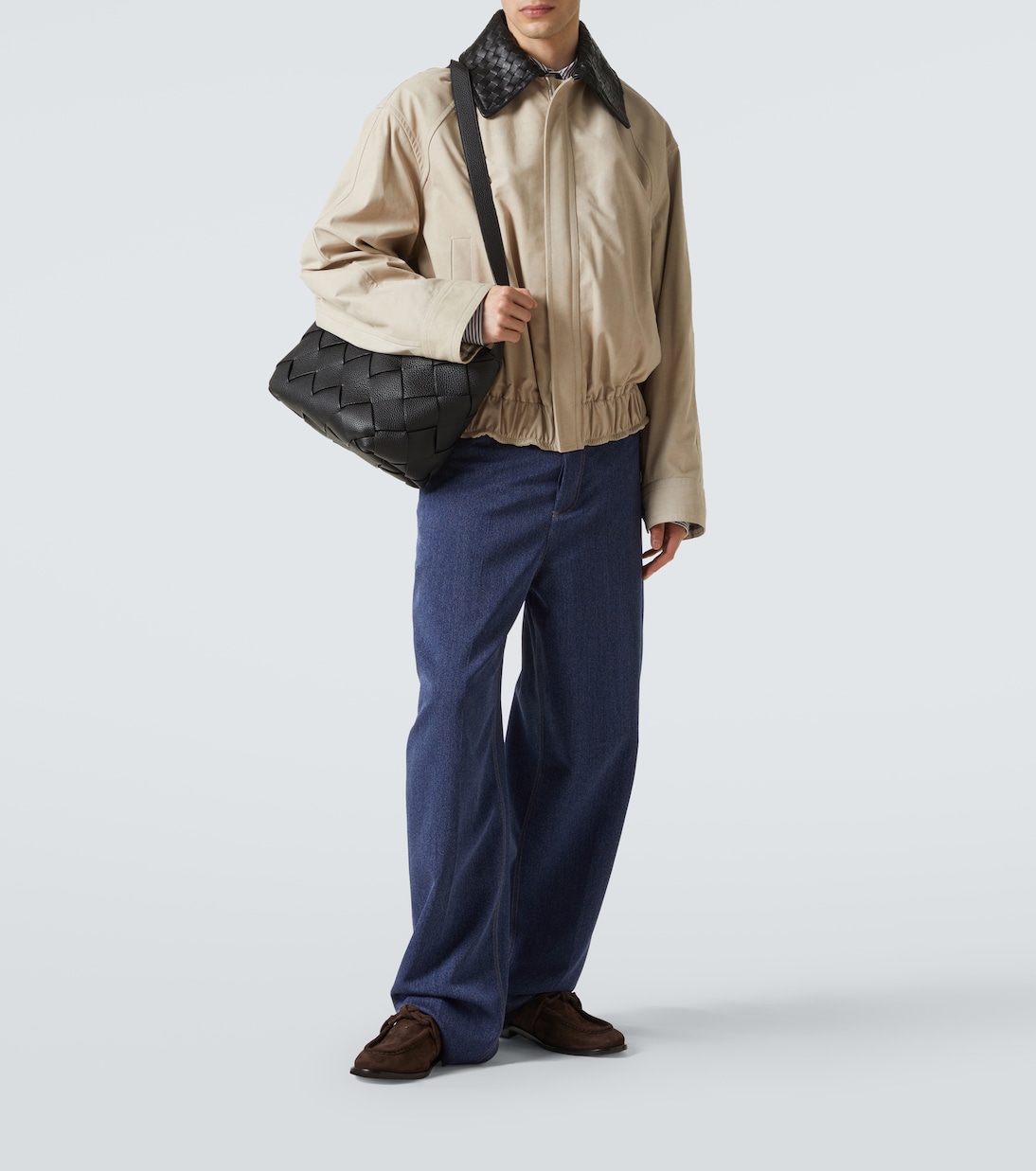 Diago Intreccio leather shoulder bag | Bottega Veneta