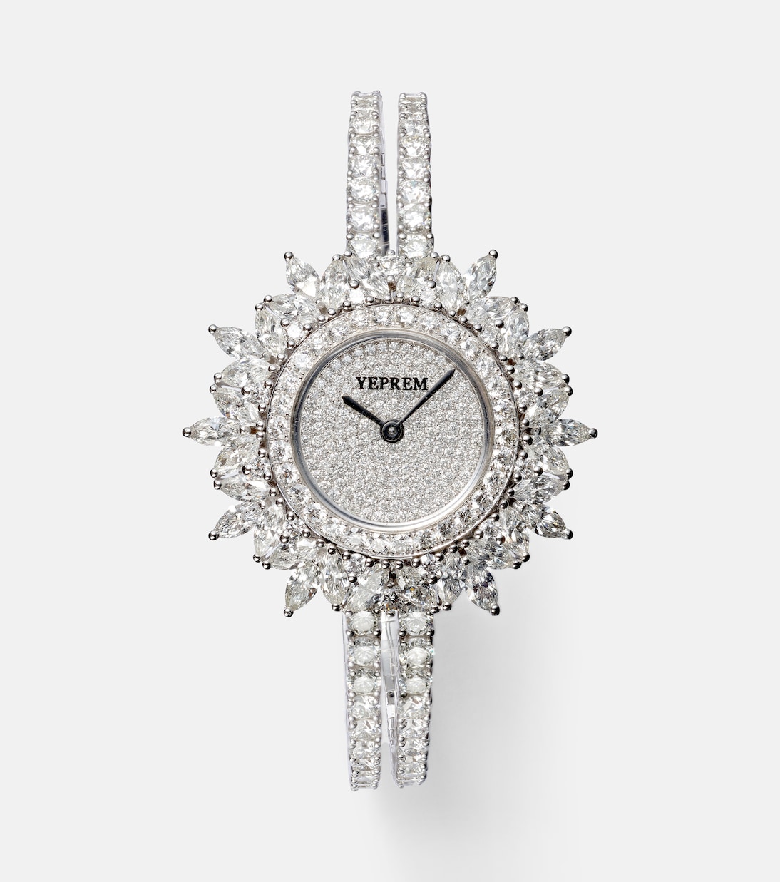 Orologio Y-Momento in oro bianco 18kt con diamanti | Yeprem