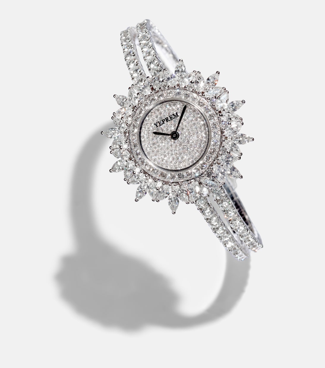 Orologio Y-Momento in oro bianco 18kt con diamanti | Yeprem