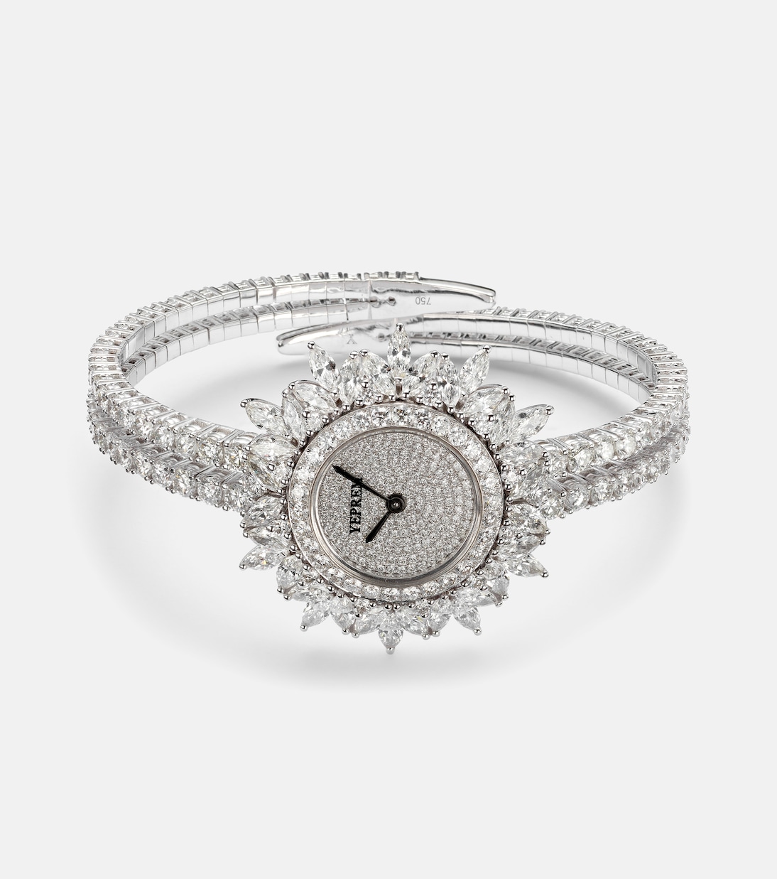 Orologio Y-Momento in oro bianco 18kt con diamanti | Yeprem