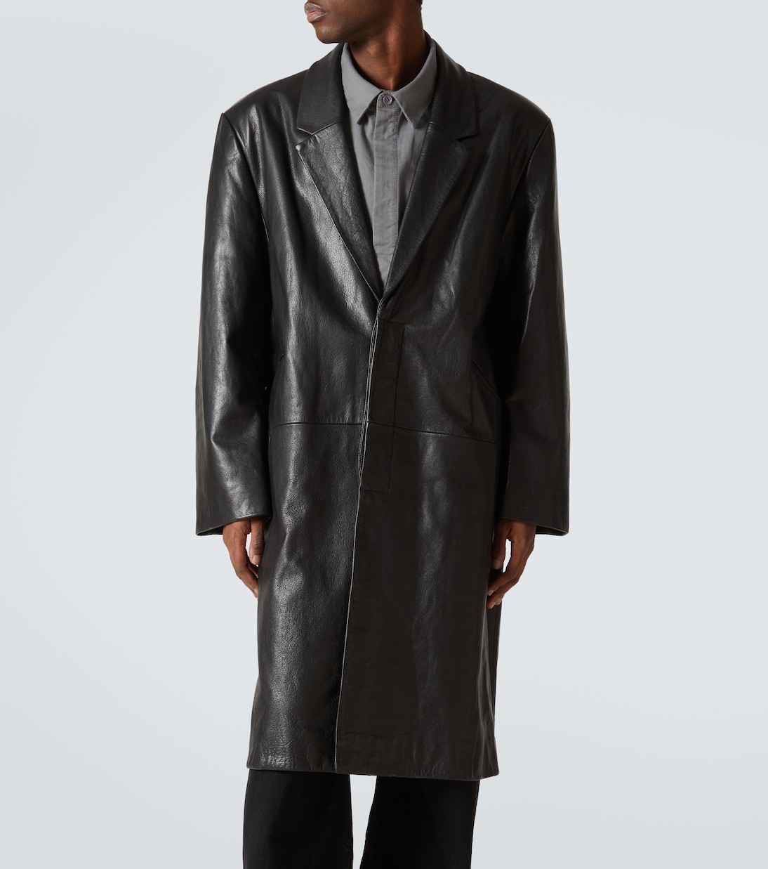 Oversized leather coat | Entire Studios