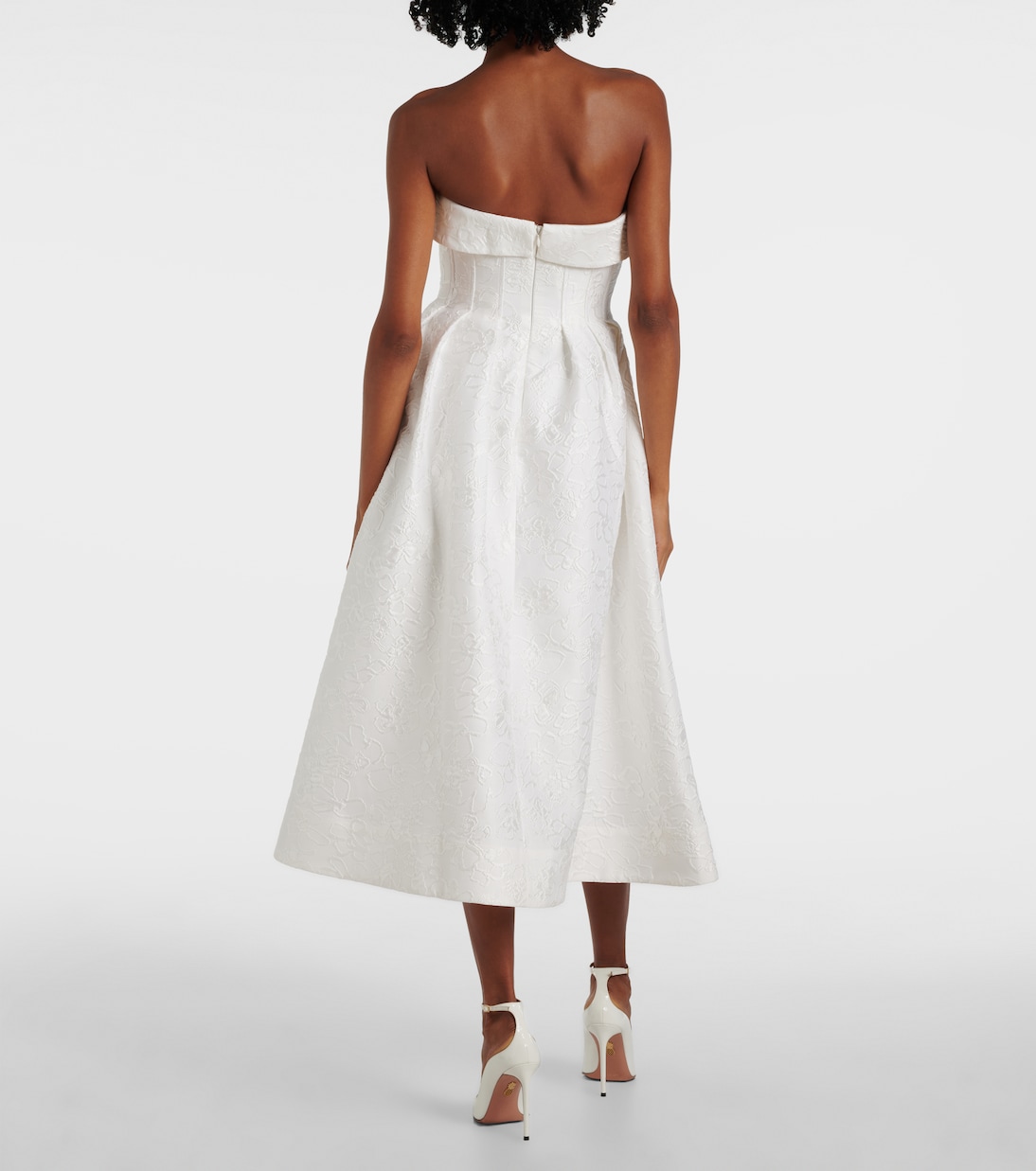 Bridal Bustier-Kleid Esther aus Brokat | Rebecca Vallance