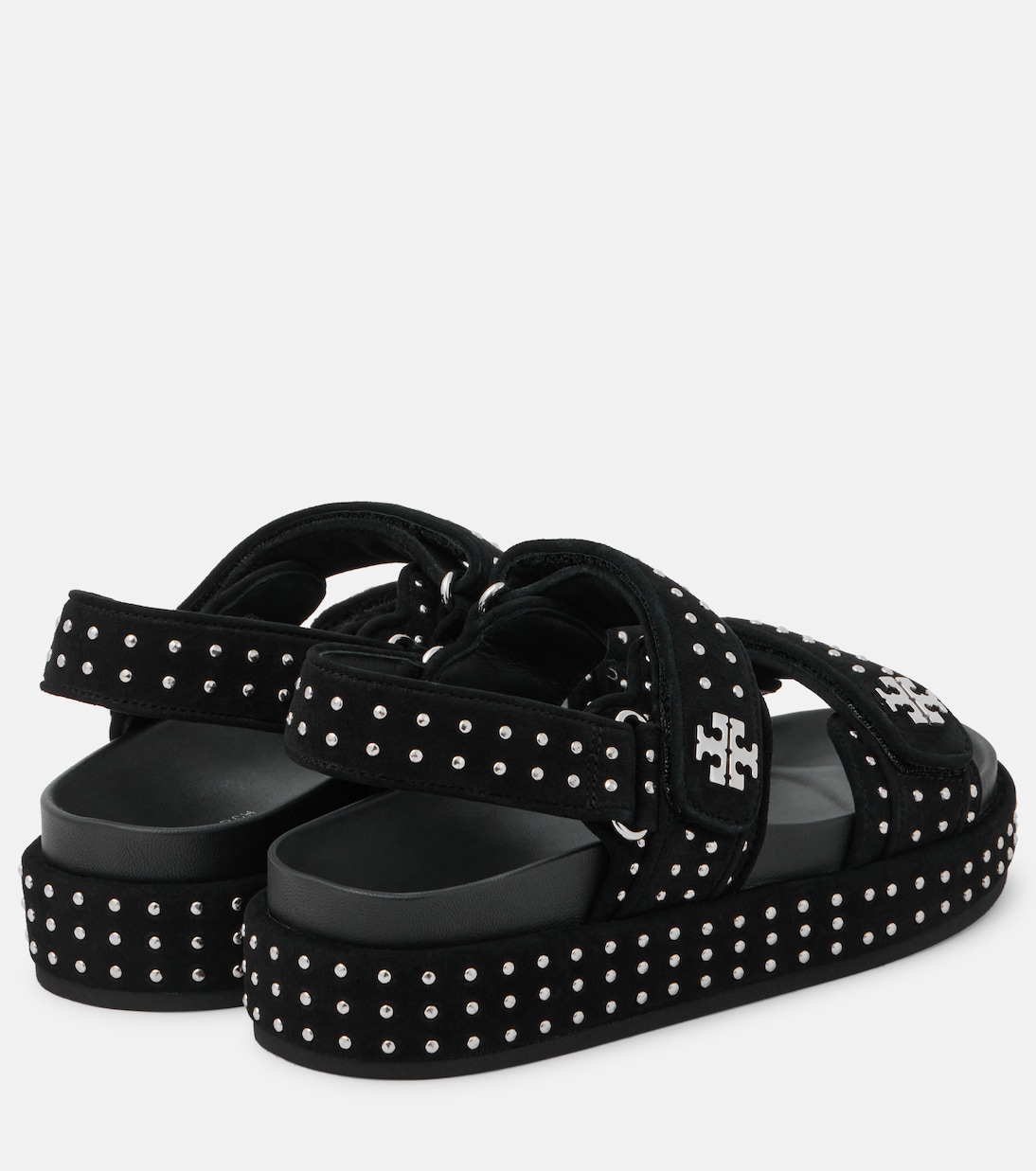 Verzierte Sandalen Kira Stud aus Veloursleder | Tory Burch