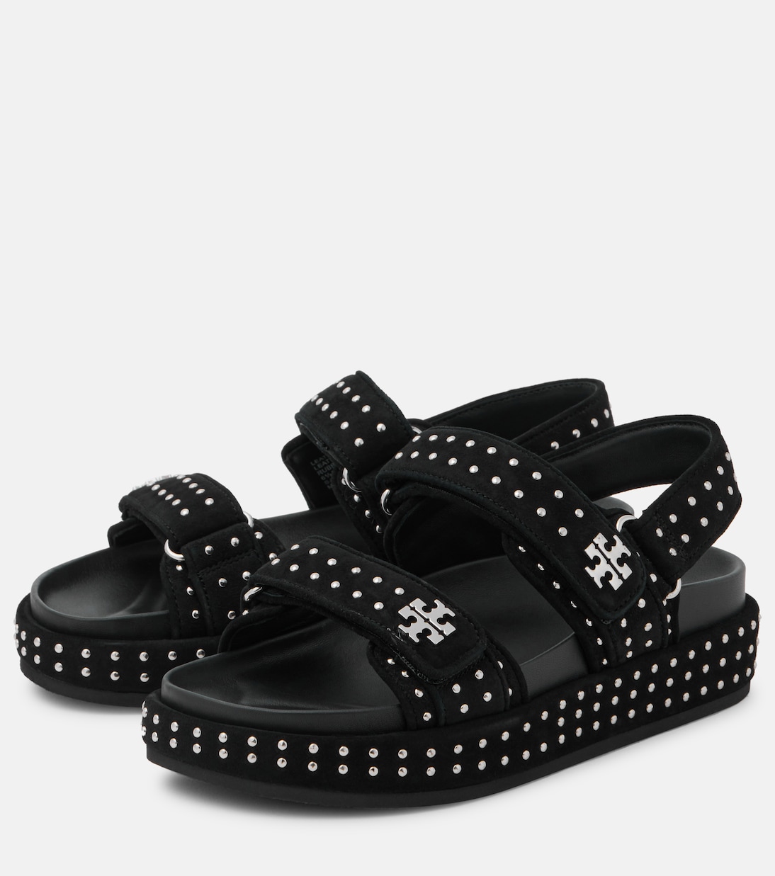 Verzierte Sandalen Kira Stud aus Veloursleder | Tory Burch