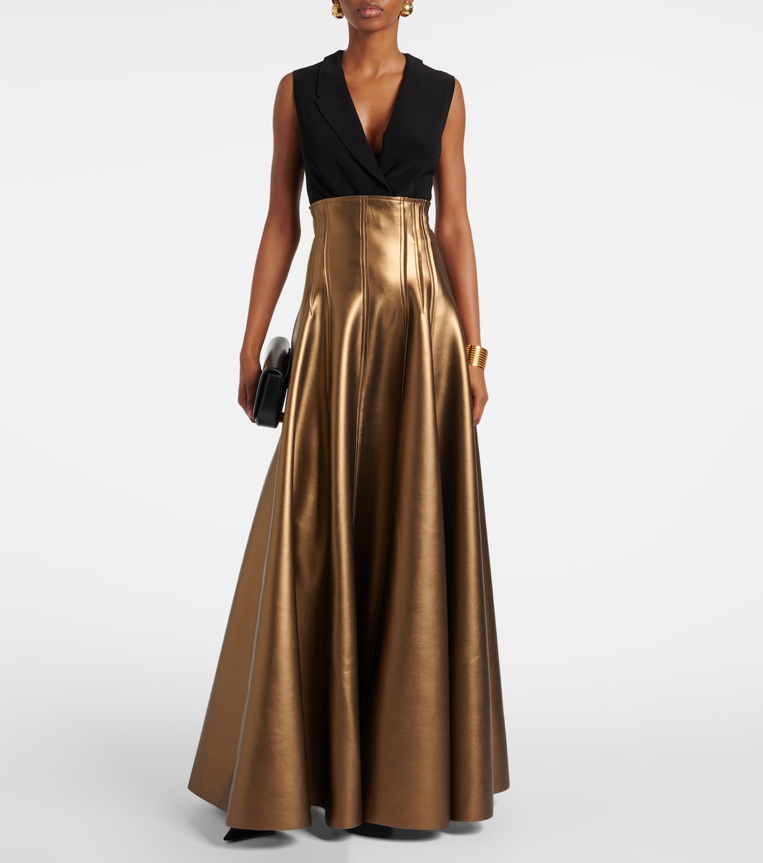 Grace faux leather maxi skirt | Norma Kamali
