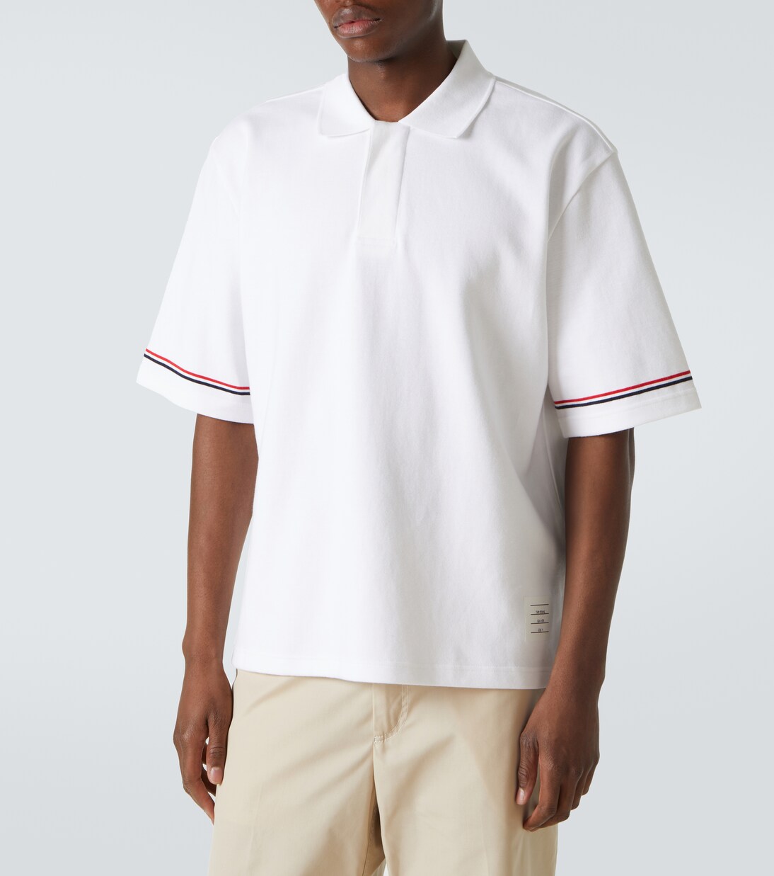 Polohemd RWB Stripe aus Baumwolle | Thom Browne