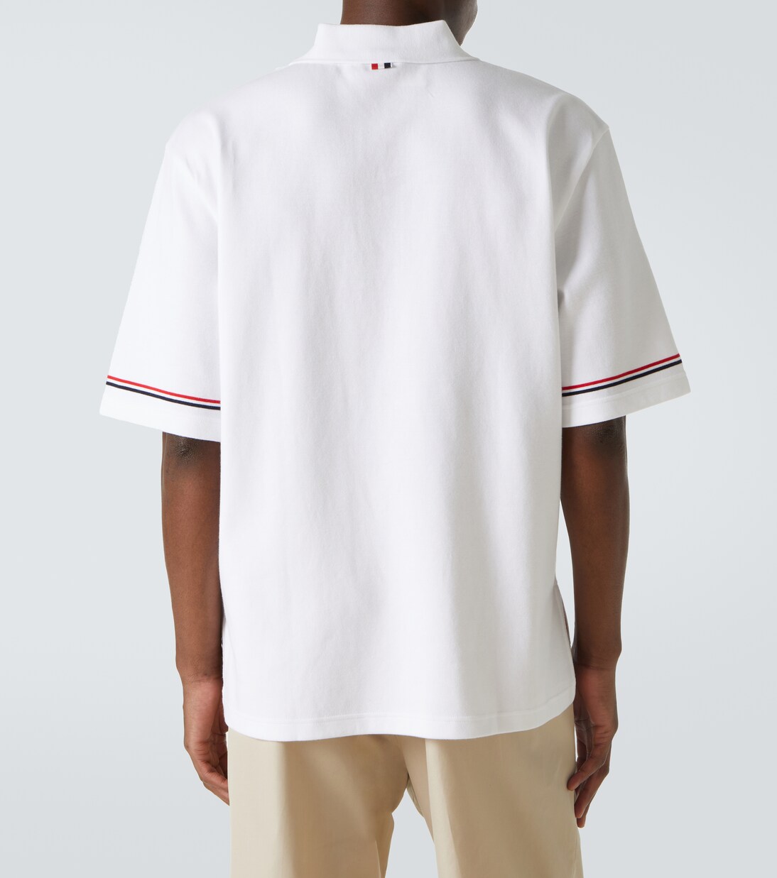 Polohemd RWB Stripe aus Baumwolle | Thom Browne