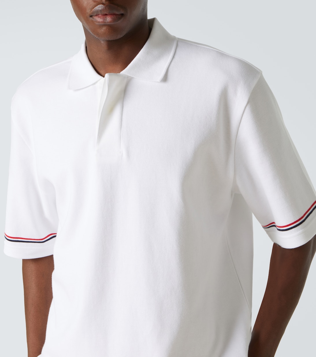 Polohemd RWB Stripe aus Baumwolle | Thom Browne