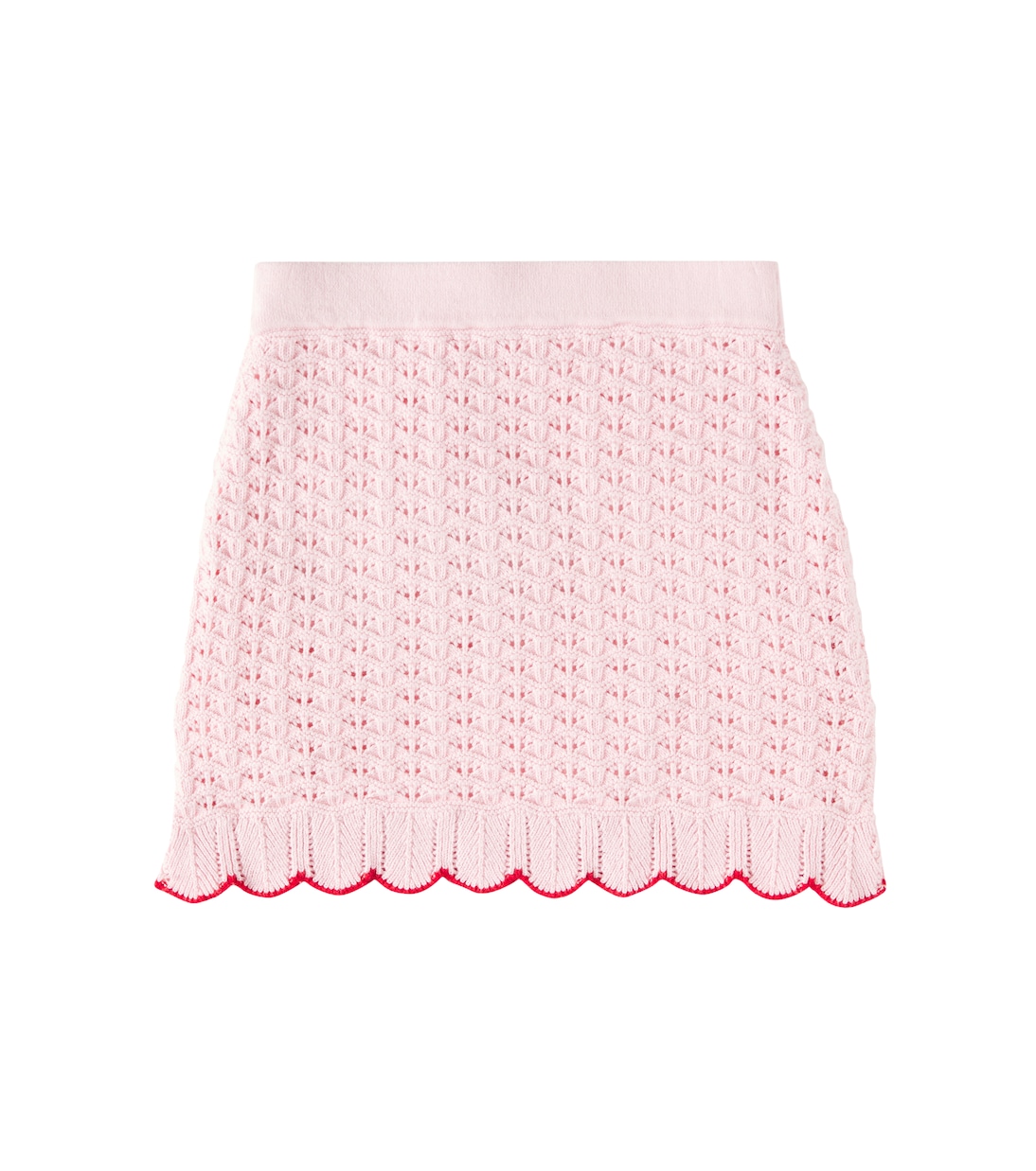 Embellished scalloped cotton-blend skirt | Self-Portrait Kids