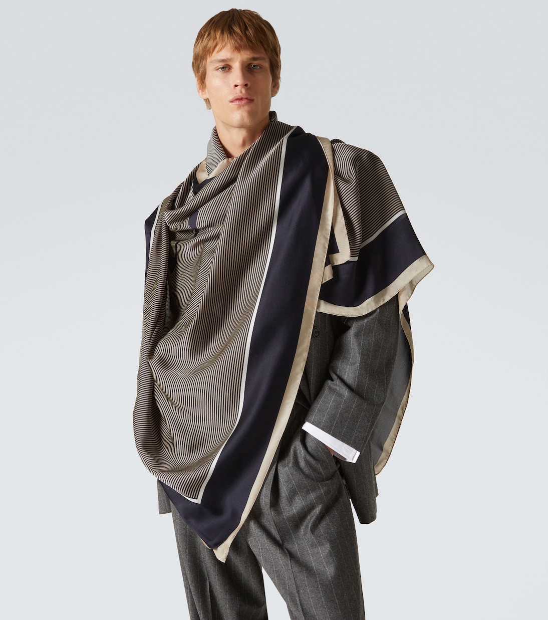 Cassandre silk charmeuse scarf | Saint Laurent