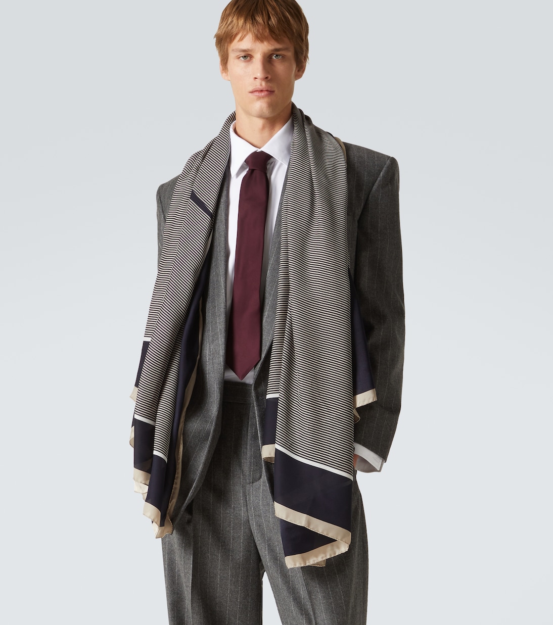 Cassandre silk charmeuse scarf | Saint Laurent