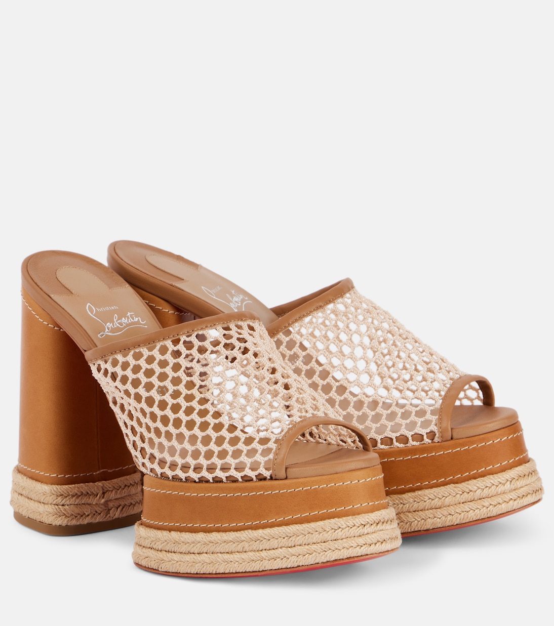 Almeja 130 platform espadrille mules | Christian Louboutin
