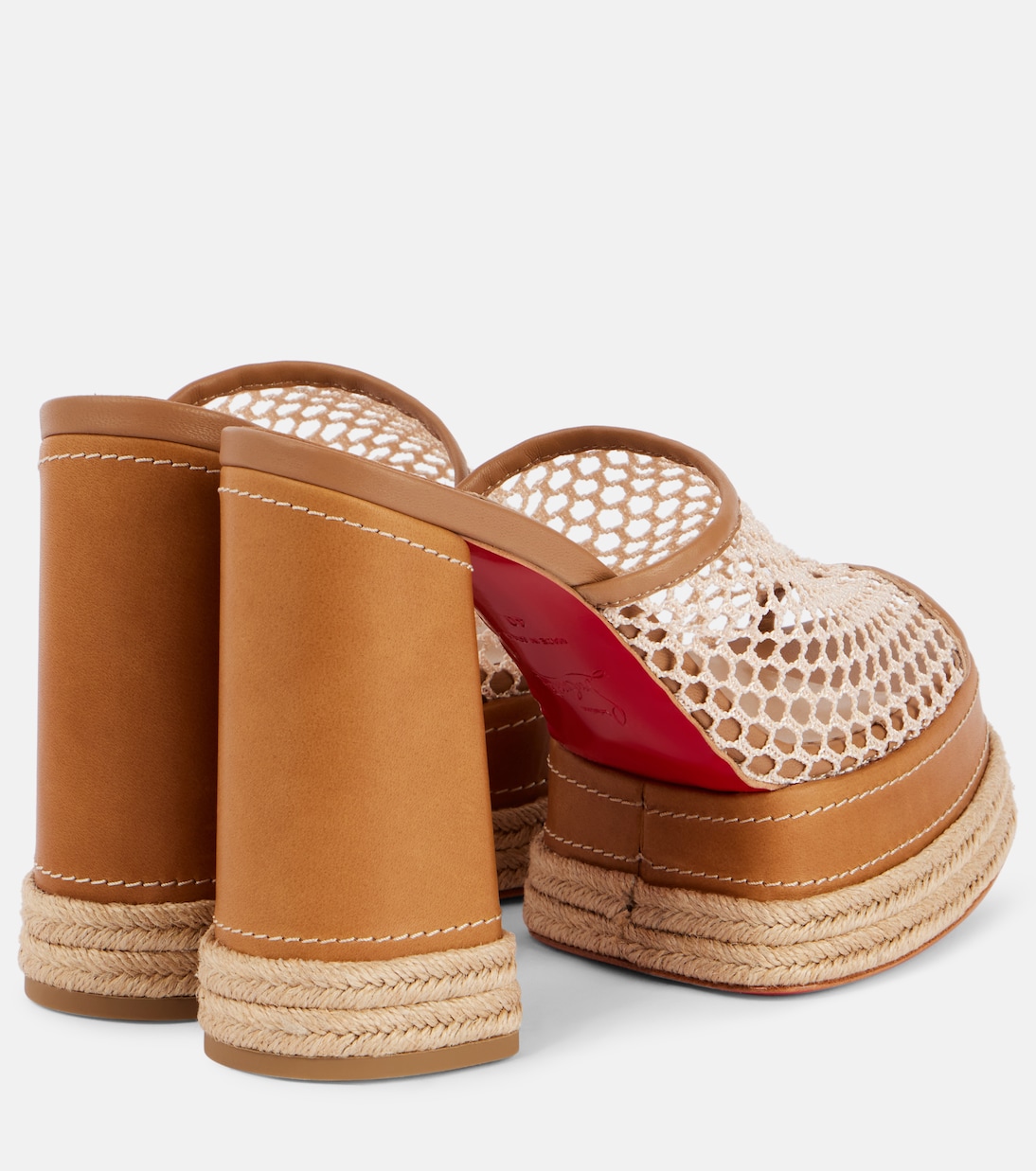Almeja 130 platform espadrille mules | Christian Louboutin