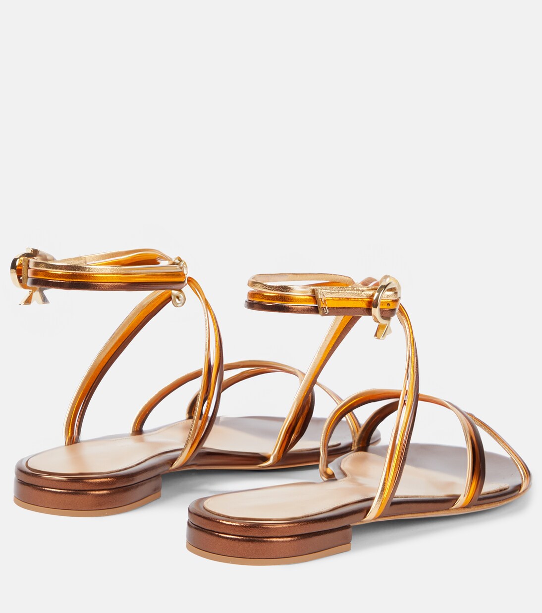 Calissa metallic leather sandals | Gianvito Rossi