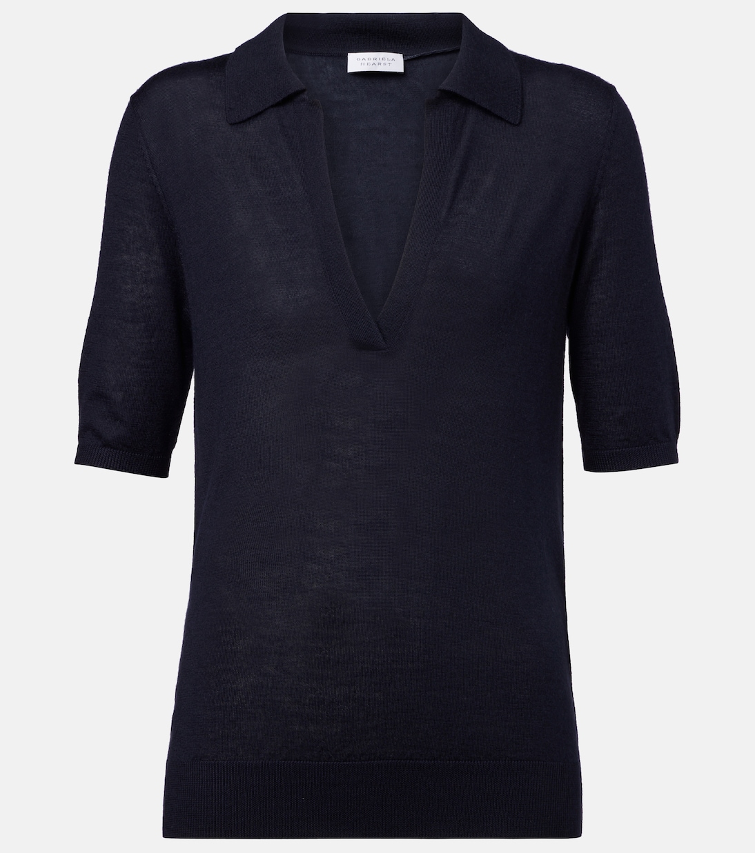 Frank cashmere and silk polo shirt | Gabriela Hearst
