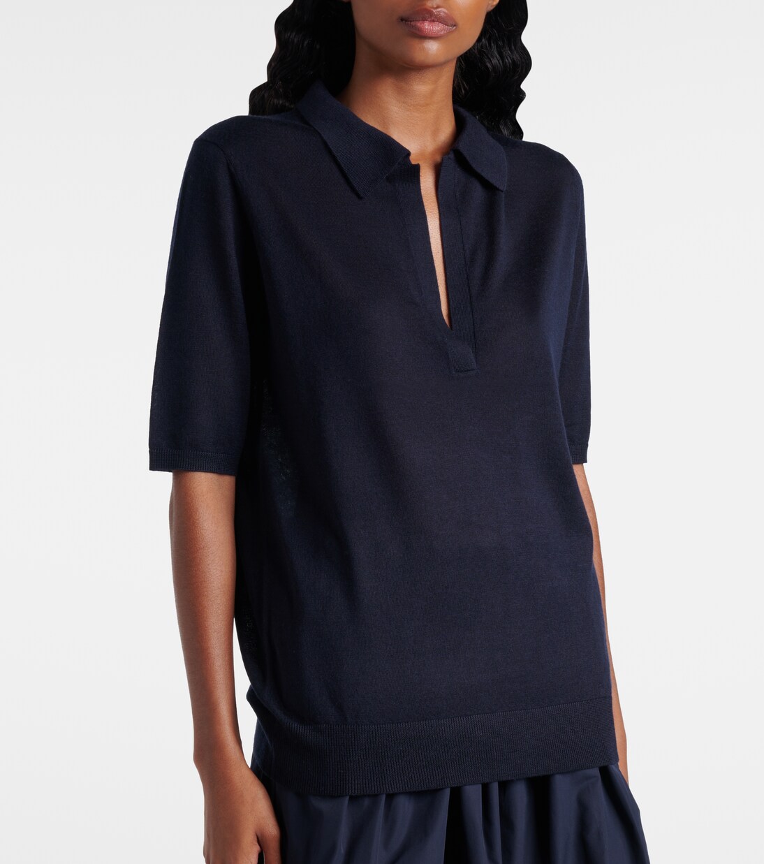 Frank cashmere and silk polo shirt | Gabriela Hearst