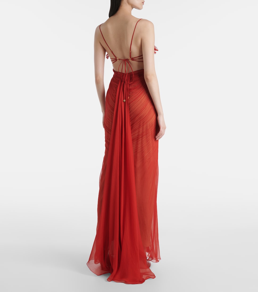 Ariadne cutout lace-trimmed gown | Maria Lucia Hohan