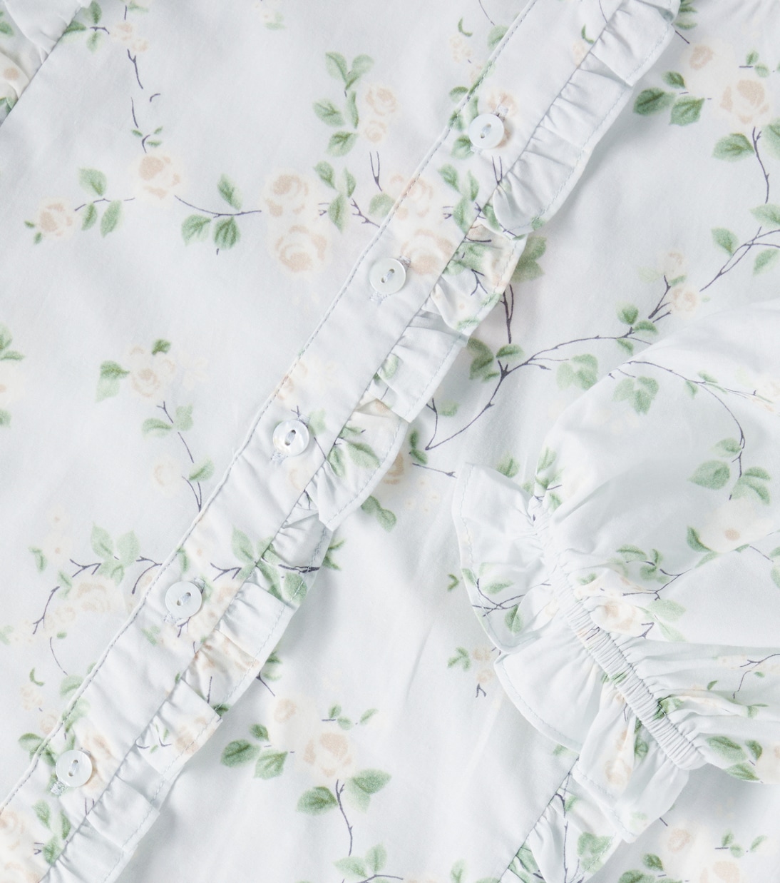 Bedruckte Bluse aus Baumwoll-Voile | Petite Amalie  