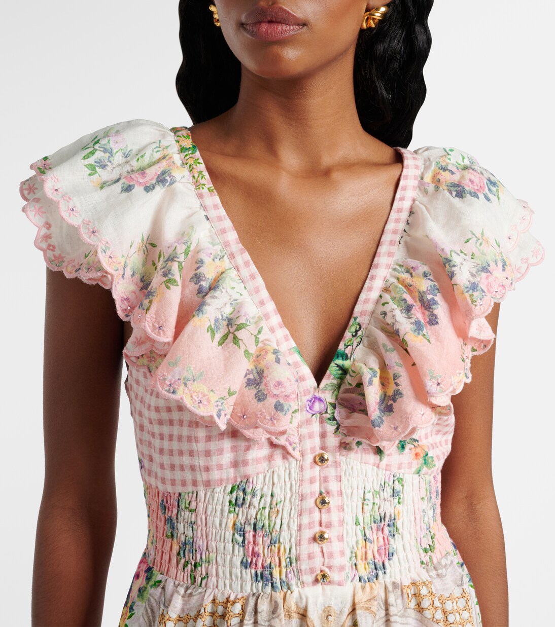 Tiered linen maxi dress | Camilla