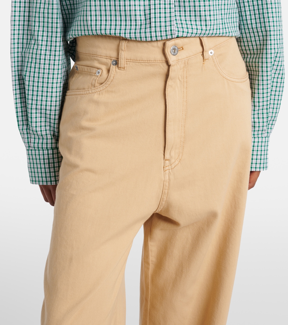 Jean ample à taille haute | Miu Miu