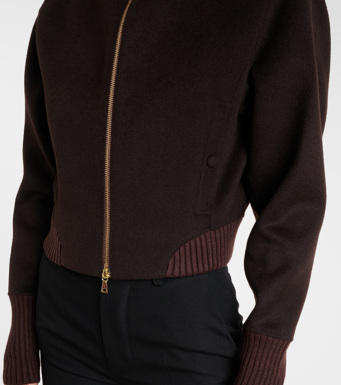 Bomber in lana e cashmere | Victoria Beckham