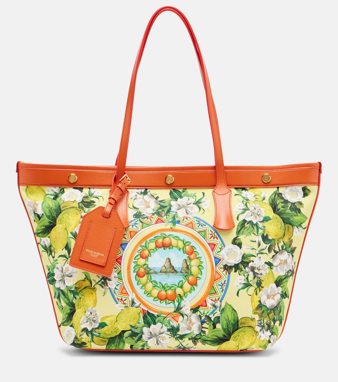 Bedruckter Shopper Taormina Large aus Canvas | Dolce&Gabbana