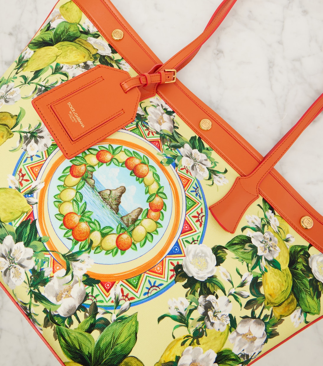 Bedruckter Shopper Taormina Large aus Canvas | Dolce&Gabbana