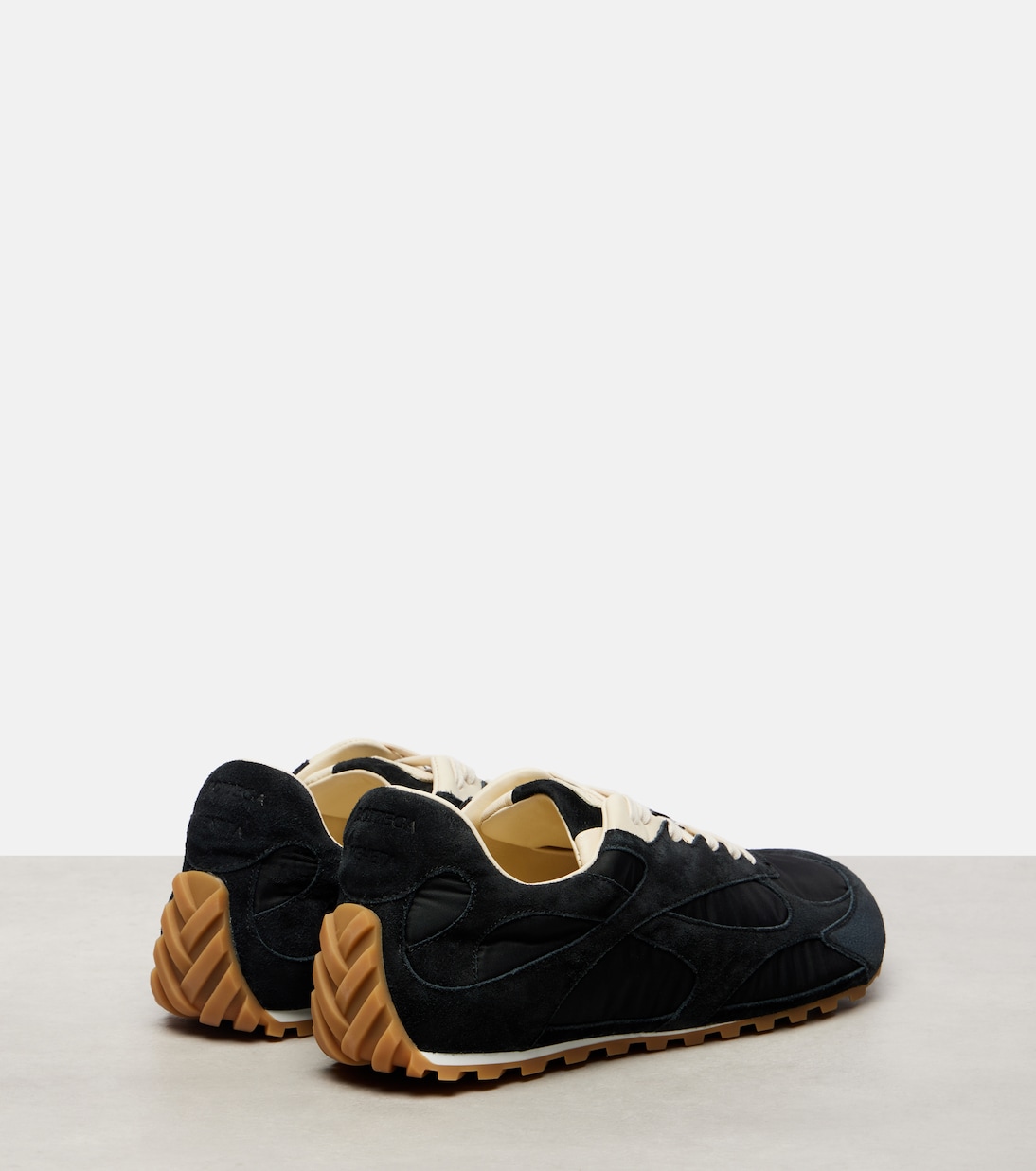 Orbit Flash suede-trimmed sneakers | Bottega Veneta