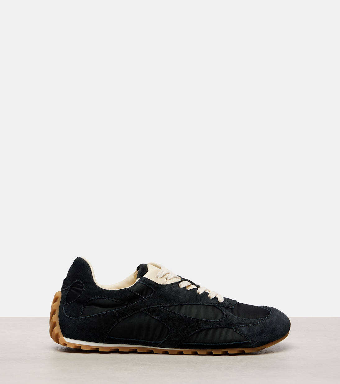Orbit Flash suede-trimmed sneakers | Bottega Veneta