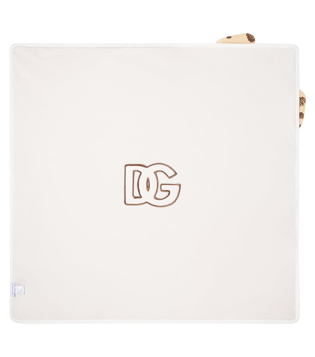 Bebé - manta DG de algodón bordada | Dolce&Gabbana Kids